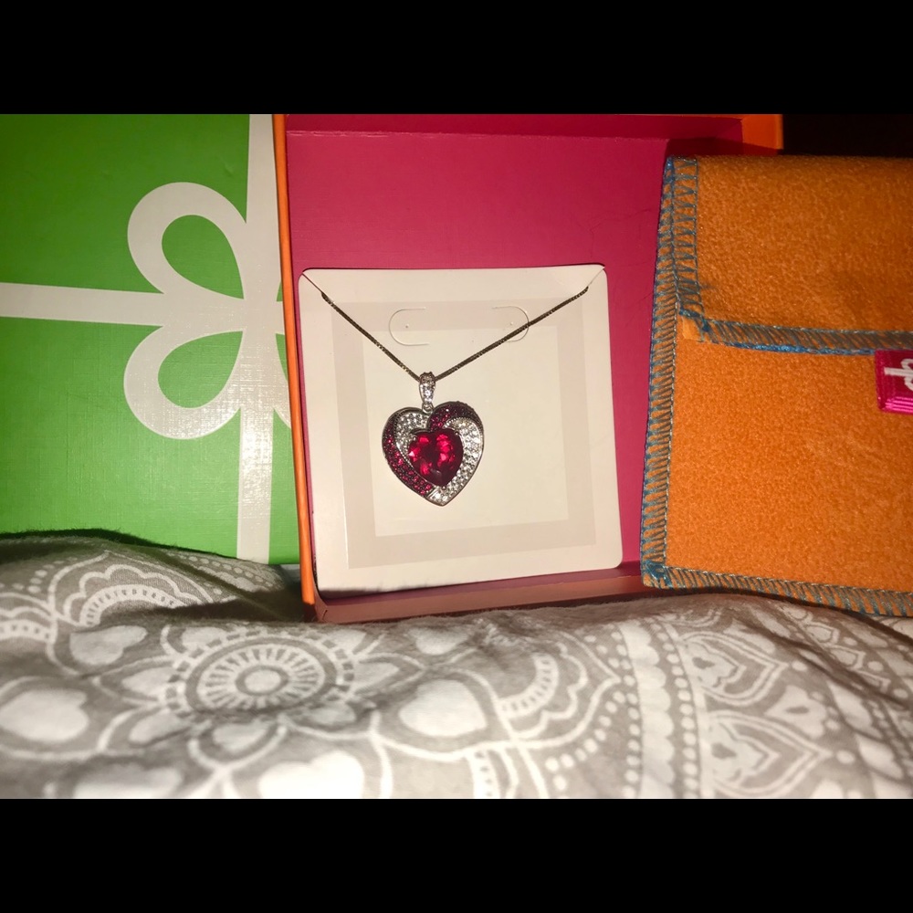 Ruby Heart Necklace - image 2